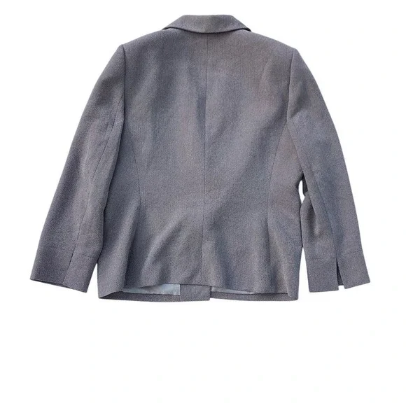 Kasper Women's Gray Blazer Size 18 One-Button Notched Lapels - Picture 2 of 11